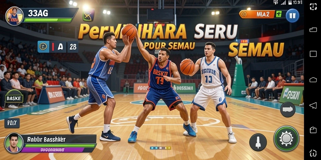 Screenshot utama 33AG menampilkan permainan Basket yang menarik.