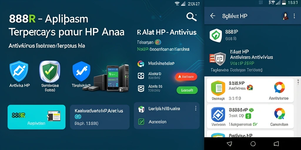 Antarmuka aplikasi 888R yang bersih dan mudah dipahami.