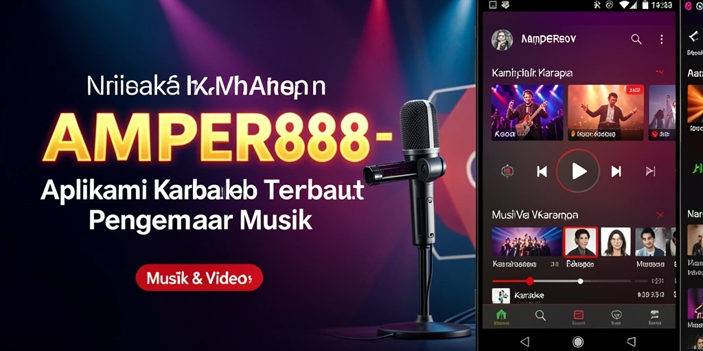 Antarmuka AMPER88 yang intuitif dan fitur Karaoke yang memukau.