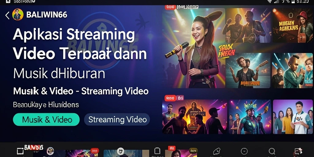 Tampilan antarmuka BALIWIN66 yang sederhana dan menarik untuk Streaming Video.