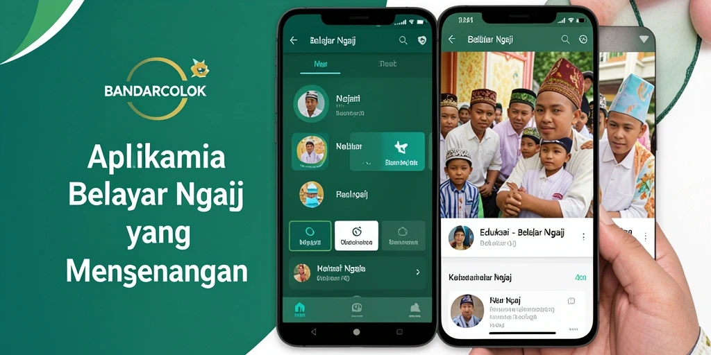 Antarmuka pengguna BANDARCOLOK saat belajar mengaji.