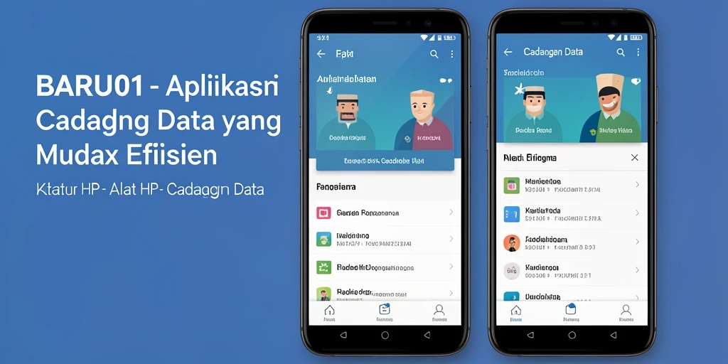 Tampilan antarmuka utama BARU01 untuk Cadangan Data yang mudah digunakan.