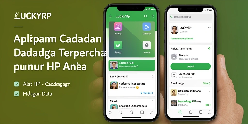 Antarmuka sederhana LUCKYRP untuk pencadangan data.