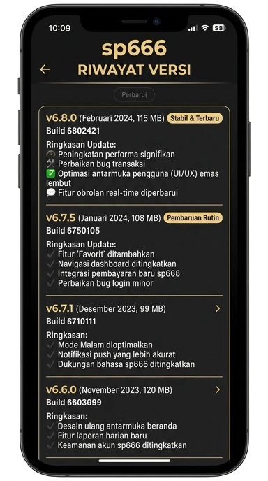 Riwayat Versi sp666 untuk Pengguna Android